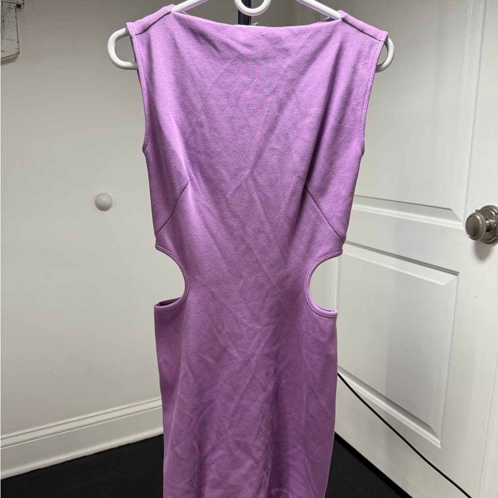 Victor Glemaud Lilac Backless Dress